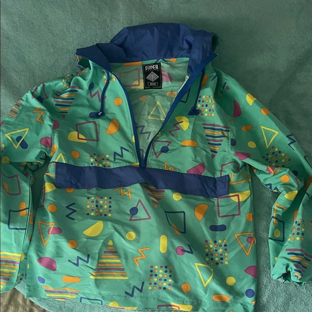 Colorful Geometric Windbreaker